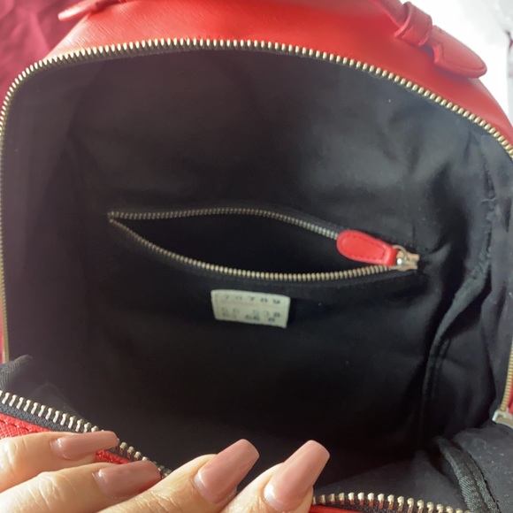 💯 AUTHENTIC Barbara Rihl red leather backpack - Picture 10 of 14